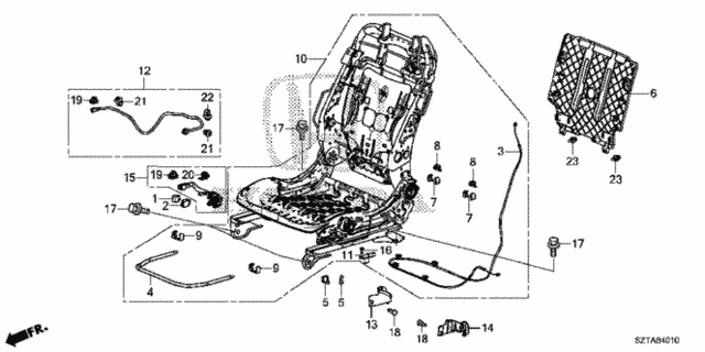 Front Seat Components (L.) (KA/KC) for 2016 Honda CR-Z #0