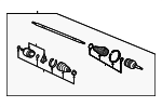 44305SCVA51 - : DRIVESHAFT ASSY., R. for Honda: Element Image