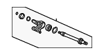 44500SCVA10 - : Cv Intermediate Shaft for Honda: CR-V, Element Image