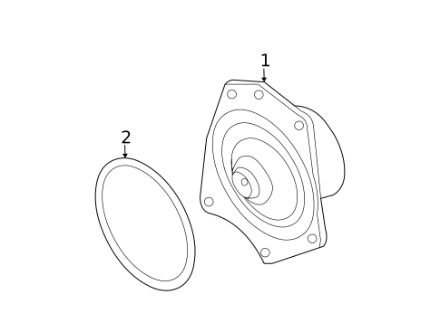 Water Pump for 2010 Chrysler Sebring #1