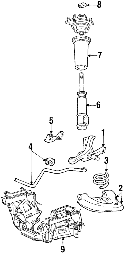 Suspension Components for 1985 Mercury Cougar #1
