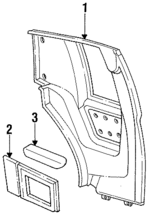 H722DT3 - Body: Trim Panel for Mopar Image