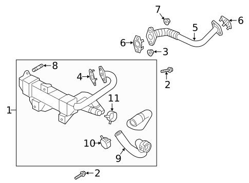 EGR System for 2022 Kia Niro #0