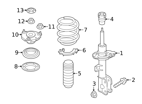 Shocks & Struts for 2021 Hyundai Palisade #0