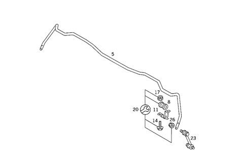 Rear Torsion Bar-Standard Spring Suspension for 1993 Mercedes-Benz 400SEL #0