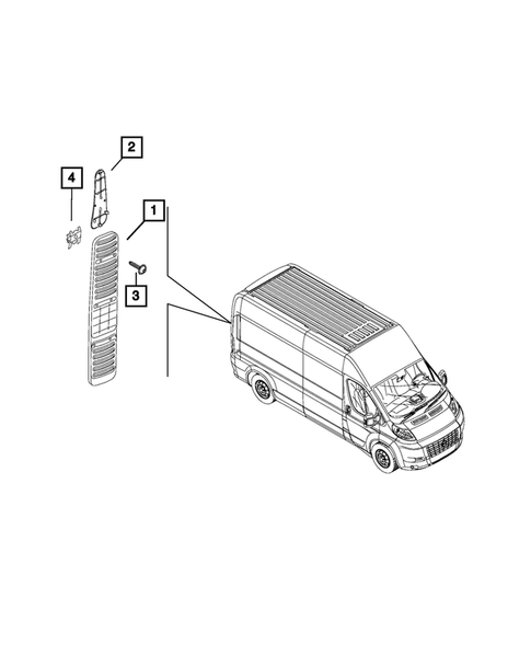 Panels-Moldings-Scuff Plates, Pillar, Cowl, 1/4 Panel Trim and Cargo Covers for 2018 Ram ProMaster 3500 #5