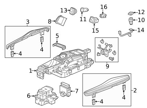 Gear Shift Control for 2019 Acura RLX #0