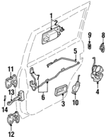 8978172970 - Body: Handle, Outside for Acura: SLX Image