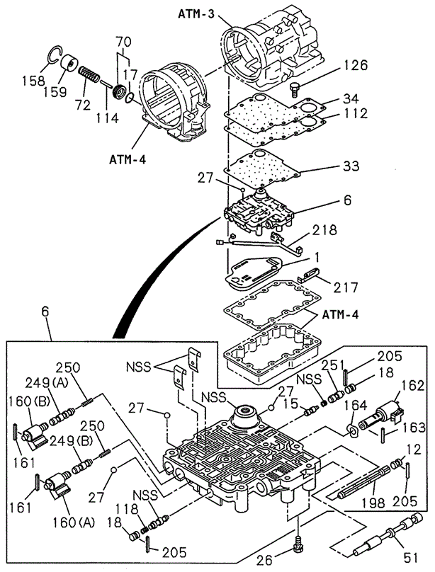 AT Transmission Control Valve (Lower Body) for 1999 Acura SLX #0
