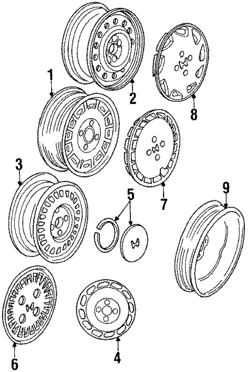 Wheels for 1987 Honda Accord #0