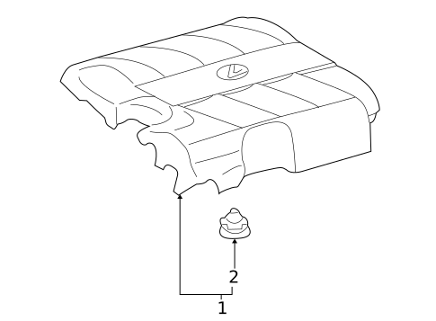Engine Appearance Cover for 2012 Lexus RX450h #0