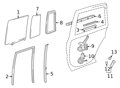 Front Door for 2004 Toyota RAV4 #3