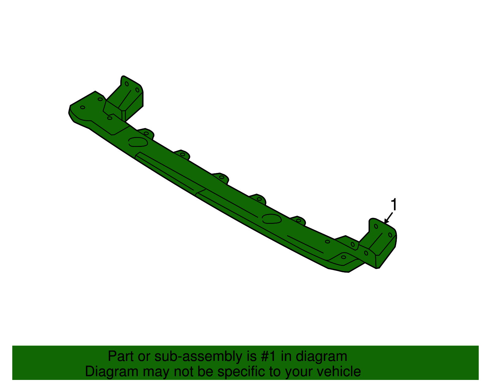 2016-2025 Volvo XC90 Upper Tie Bar 31425917 | TascaParts.com