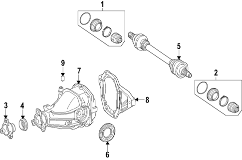 Drive Axles for 2023 Mercedes-Benz GLC300 #0