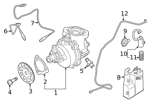 Emission Components for 2015 BMW 740Li #1