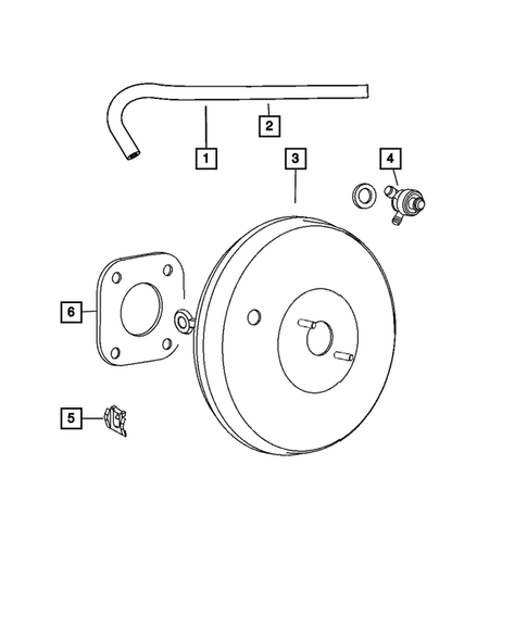 Power Brake Booster for 2008 Jeep Patriot #0