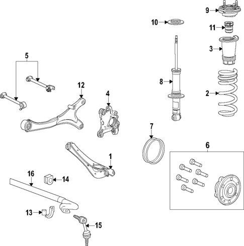Rear Suspension for 2025 Cadillac Escalade #2
