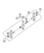 5146853AB - Rear Axle; American Axle 292 MM Single Rear Wheel; Differential and Drive Line: Drive Shaft Center Bearing Bracket for Mopar Image