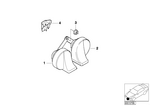 61337163976 - Vehicle Electrical System: Horn, Low Pitch for BMW Image