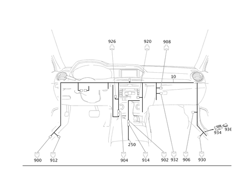 Cockpit Wiring Harness for 2009 Mercedes-Benz C350 #0