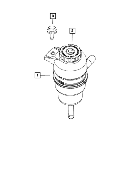 Power Steering Pump and Reservoir for 2015 Dodge Journey #1