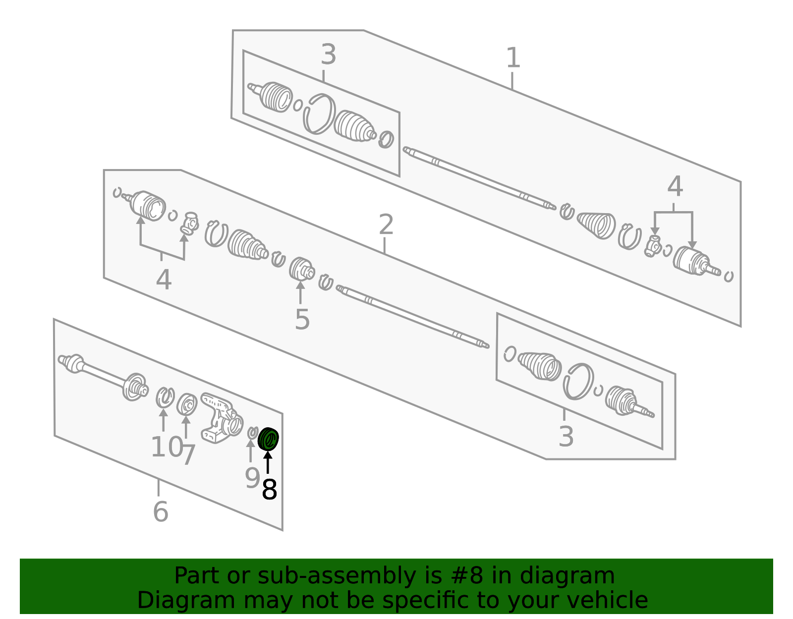 Honda Civic Axle Seal Made In Japan JF-46530 (DRIVER SIDE) For Sale - Foto 11