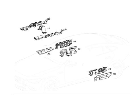 Cable Cover and Cable Ducts for 2023 Mercedes-Benz AMG GT 63 S #0