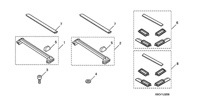 Roof Rack (2) for 2010 Honda Element #0