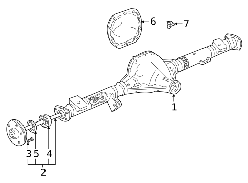 Axle Housing for 2002 Ford Explorer Sport #0