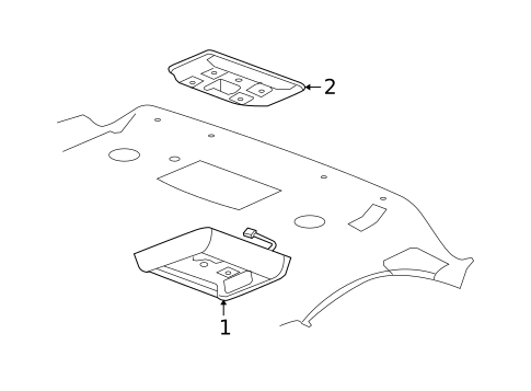 Overhead Console for 2012 Cadillac Escalade ESV #4