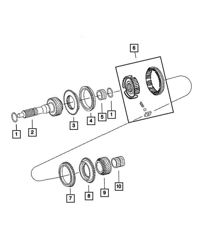 5099222AA - Manual Transmission 6 Speed: Snap Ring for Mopar Image