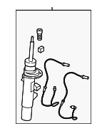 37116797027 - : Genuine OEM Front Left Driver's Strut Spring Assembly - 11-17 X3 &amp; 15-17 X4 for BMW: X3, X4 Image