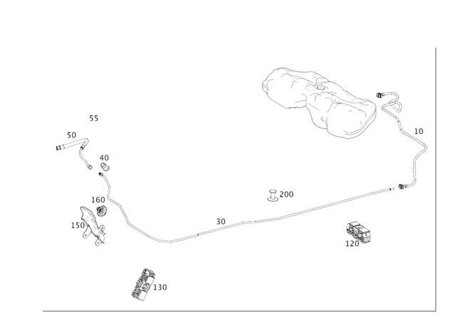 222470107564 - : Fuel Hose for Mercedes-Benz Image