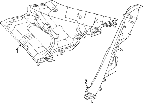 Interior Trim - Quarter Panels for 2024 Subaru Solterra #0