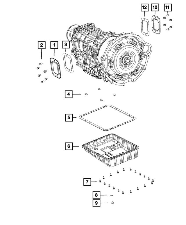 68291734AA - AS69RC; 6-Speed; Automatic Transmission: Hex Head Bolt And Washer for Mopar Image