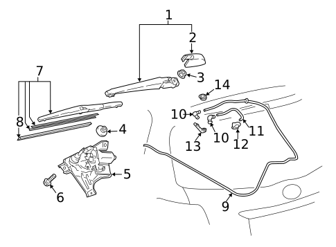Wiper & Washer Components for 2025 Toyota Corolla Cross #2