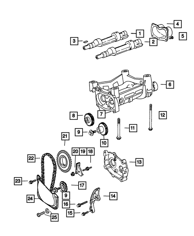 6501714 - Engine 2.4L Four Cylinder: Hex Head Screw And Washer for Mopar Image