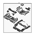 96813453 - Body: Floor Pan Assembly for Chevrolet: Aveo5 | Pontiac: G3 Image