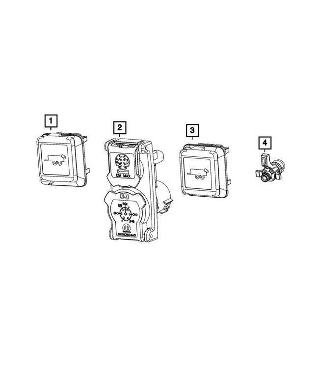 68522624AB - Electrical: Trailer Tow Connector for Mopar Image
