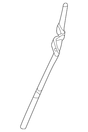 2F1Z6754AA - Engine: Engine Oil Dipstick Tube for Ford Image
