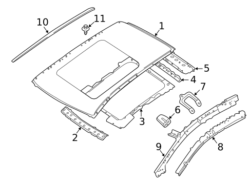 Exterior Trim - Roof for 2023 Nissan Murano #0