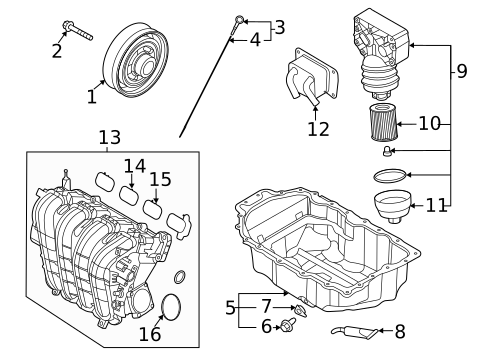 Engine Parts for 2023 Kia Sorento #0