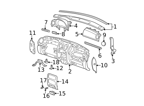 Instrument Panel for 2007 Jeep Liberty #0