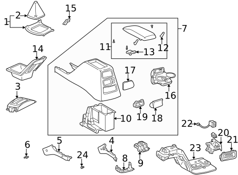 Controls for 1998 Toyota 4Runner #0