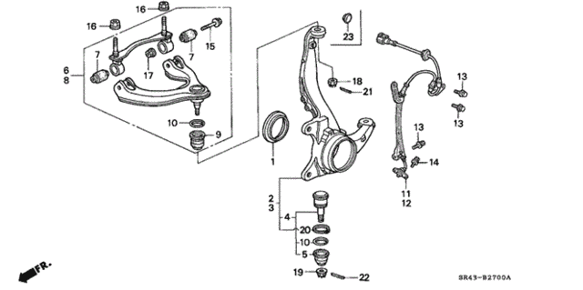 Knuckle for 1993 Honda Civic #0
