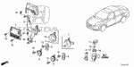 32204T2AA00 - Electrical/Exhaust/Heater/Fuel: BRACKET, MULTI RELAY BOX for Honda Image