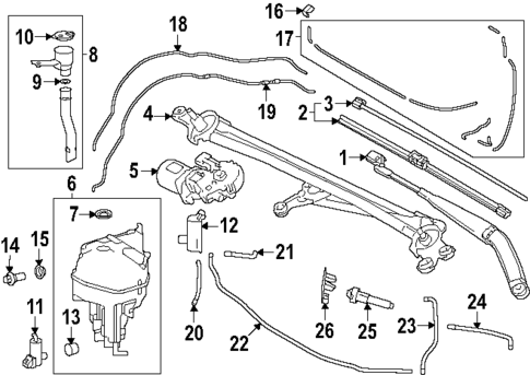 Headlamp Washers/Wipers for 2024 Lexus GX550 #0