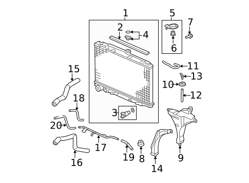 Radiator & Components for 2005 Honda Odyssey #0