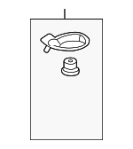 74171SHJA00 - Cooling System: Radiator Cap Upper Bracket for Honda: Odyssey, Pilot Image