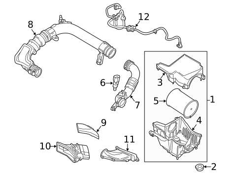 Air Intake for 2017 Ford Focus #0